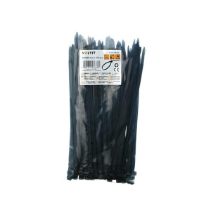 Opaska zaciskowa kablowa 4,8 x 200 nylon 66 czarna - 100 szt.