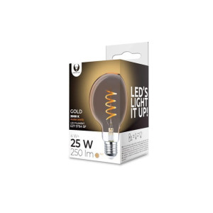 Żarówka LED E27 4W Filament G95 2000K złota
