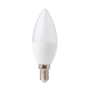 Żarówka LED E14 5W C37 świeczka biała zimna