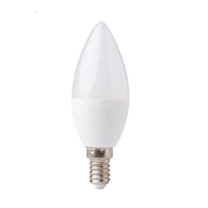 Żarówka LED E14 7W C37 świeczka biała ciepła