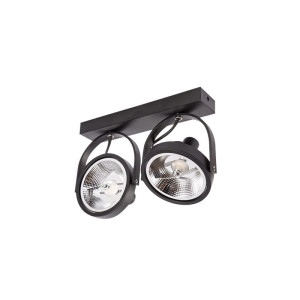Kinkiet lampa 2xES111 GU10 LED Leon ruchomy czarny