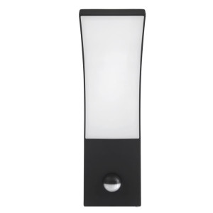 Kinkiet, lampa ogrodowa, elewacyjna LED 9W IP54 4000K Loreto z czujnikiem ruchu i zmierzchu - antracyt