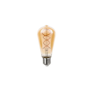 Żarówka LED E27 4W Filament ST64 ciepła 2200K Amber ściemnialna
