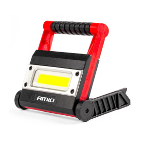 Lampa robocza, naświetlacz przenośny LED WT13 biały zimny z akumulatorem + USB