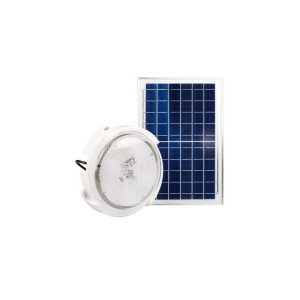 Plafon LED 120W solarny IP65 5000K z czujnikiem zmierzchu z pilotem