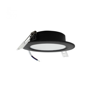 Panel LED 6W 660lm 4000K podtynkowy okrągły czarny