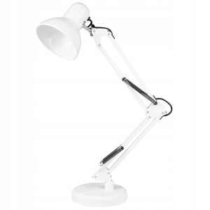 Lampa biurkowa kreślarska Lena E27 biała