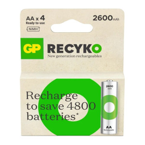Akumulator GP R06 AA 2600mAh ReCyko+ - 4 szt.