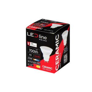 Żarówka LED Ledline PRIME GU10 5W 230V biała ciepła