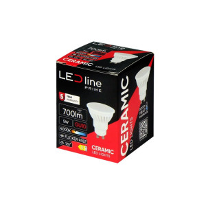 Żarówka LED Ledline PRIME GU10 5W 230V biała neutralna