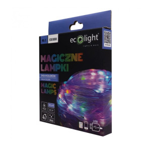 Zestaw magiczne lampki taśma LED RGB milion kolorów IP65 10m. 200LED DC5V USB + pilot