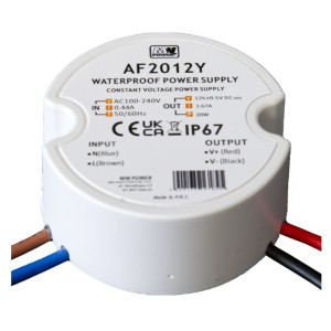 Zasilacz LED 20W 12V 1,67A puszkowy hermetyczny AF2012Y