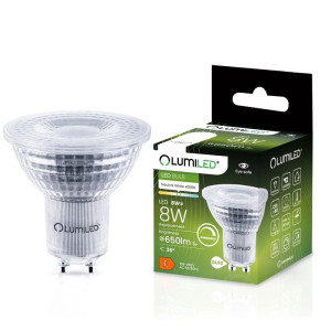 Żarówka LED GU10 8W 4000K ściemnialna biała neutralna