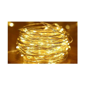 Łańcuch LED świąteczny 3xAA 30LED 3m biały ciepły, na stół, choinkę