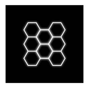 Zestaw 8 lamp LED HEXAGON 280W 6500K 230V AC