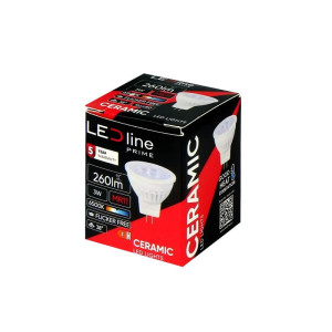 Żarówka LED line PRIME MR11 3W 38° 12V r zimna 6500K 330lm reflektor