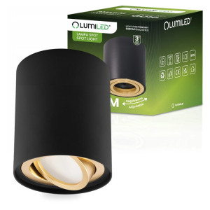 Oprawa do nabudowania ruchoma IP20 84mm AMAT-M - czarno-złota