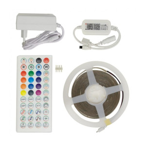Zestaw taśma LED COB kolorowa RGB IP20 3m ze sterownikiem, pilotem i zasilaczem