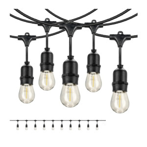 Lampa, oprawa zwieszana, girlanda 10x1W E27 230V długość 10m BAJA