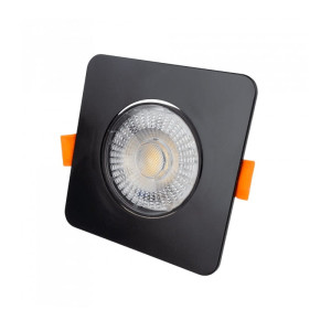 Panel LED downlight 3W/5W/7W CCT podtynkowy czarny kwadrat ruchomy