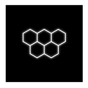 Zestaw 5 lamp LED HEXAGON 168W 4000K 230V AC