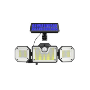 Naświetlacz LED SOLARNY 10W biały zimny z czujnikiem ruchu i zmierzchu + pilot