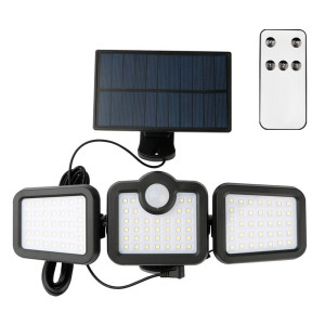 Naświetlacz LED SOLARNY 8W biały zimny z czujnikiem ruchu + pilot SUNARI FLS-04