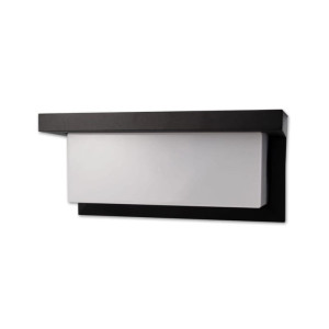 Kinkiet, lampa ogrodowa, elewacyjna LED 12W IP54 4000K LAGOS z czujnikiem ruchu i zmierzchu - czarna v.2