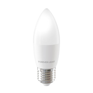 Żarówka LED E27 7,2W biała ciepła świeczka C37