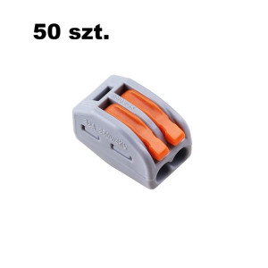 Opakowanie szybkozłączek WAGO uniwersalnych 2 x 0,08-4 mm2 z dźwigniami zwalniającymi 222-412-50x - 50 szt.