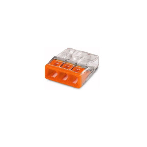 Szybkozłączka WAGO Compact 3 x 0,5-2,5 mm2 transparentna 2273-203