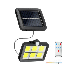 Naświetlacz LED SOLARNY PRISM biały zimny z czujnikiem ruchu
