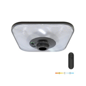 Lampa uliczna parkowa LED solarna 25W 3CCT Solsumi Square z czujnikiem ruchu i zmierzchu + pilot