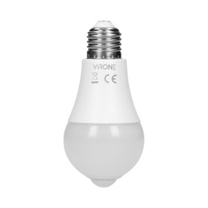 Żarówka LED E27 12W 1150lm 230V A60 THAR z czujnikiem ruchu i zmierzchu biała neutralna