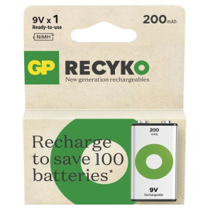 Akumulator GP 6F22 9V Ni-MH 200mAh ReCyko