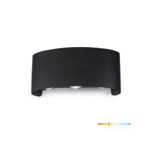 Kinkiet, lampa elewacyjna LED LUMPERA 6W 3000K IP54 czarna