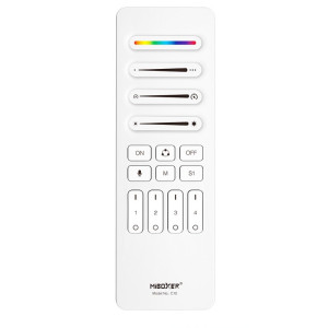 Pilot LED 4-strefowy RGB+CCT SPI cyfrowy 2,4GHz MiBoxer Milight C10-B z uchwytem magnetycznym biały