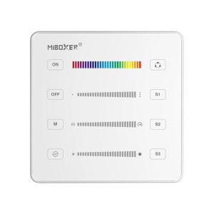 Pilot, panel sterujący SPI Mono, RGB, RGB+W 1-strefowy MiBoxer Milight B6-W do taśm cyfrowych biały