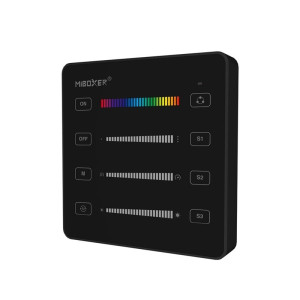 Pilot, panel sterujący SPI Mono, RGB, RGB+W 1-strefowy MiBoxer Milight B6-W do taśm cyfrowych czarny