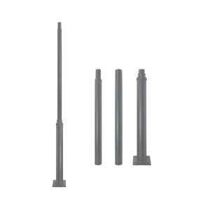 Słup oświetleniowy BASE SV 3m Fi 60mm składany szary