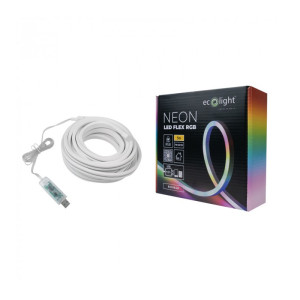 Taśma NEON LED RGB 5V USB pilot i aplikacja - 5 m.