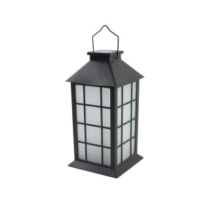 Lampa ogrodowa LED solarna wisząca LATARENKA 1600K IP44 0,06W czarna CANDELIO MILKY