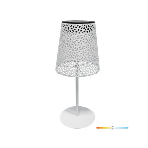 Lampa ogrodowa solarna stołowa 0,2W 4000K IP44 LUVETRA biała