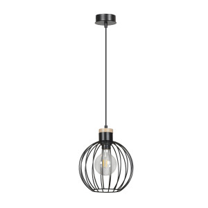 Barbado 1 black 754/1 lampa wisząca loft skandynawska drewno