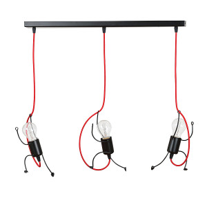 Bobi 3 black 537/3 oryginalny zwis sufitowy dziecięcy kolory