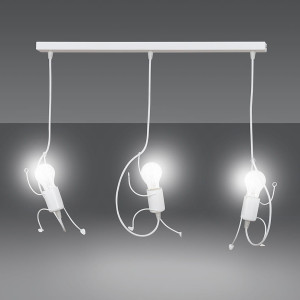 Bobi 3 white 538/3 oryginalny zwis sufitowy dziecięcy kolory