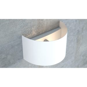 Fold white 950/1 kinkiet na ścianę półokrągły biały ciekawy efekt świetlny