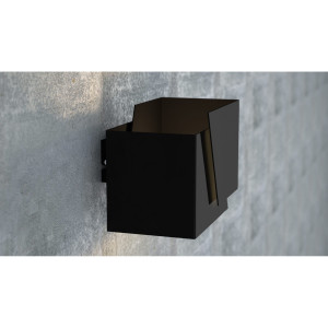 Frost black 940/2 nowoczesny kinkiet ścienny czarny led