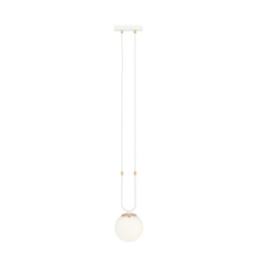 Glam 1 white/opal 1115/1 lampa wisząca szklane klosze glamour