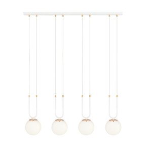 Glam 4 white/opal 1115/4 lampa wisząca szklane klosze glamour